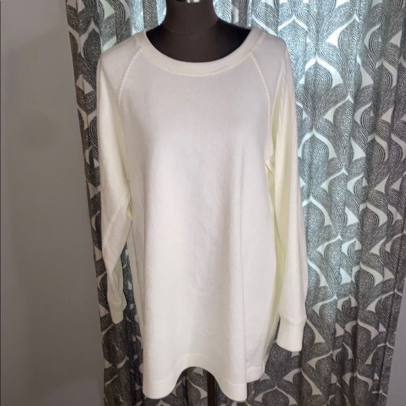 Soft Surroundings oversized button back velour tunic - Picture 1 of 6